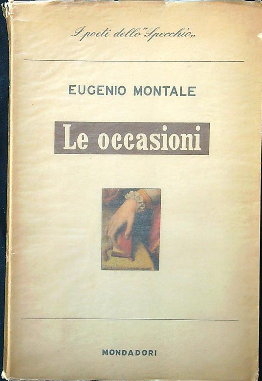 Le occasioni - Eugenio Montale - copertina
