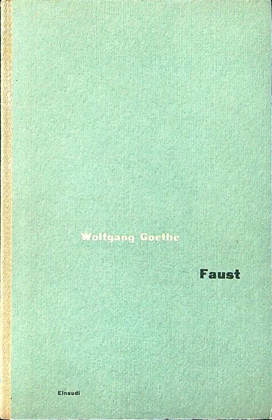 Faust - Johann Wolfgang Goethe - copertina