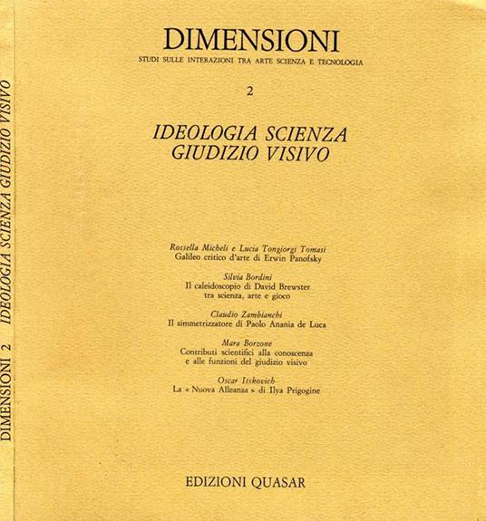 Ideologia Scienza Giudizio Visivo - copertina