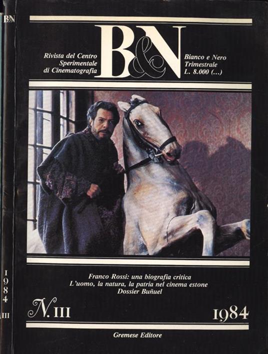 B & N. Bianco e Nero N. Iii. Rivista Del Centro Sperimentale di Cinematografia - copertina