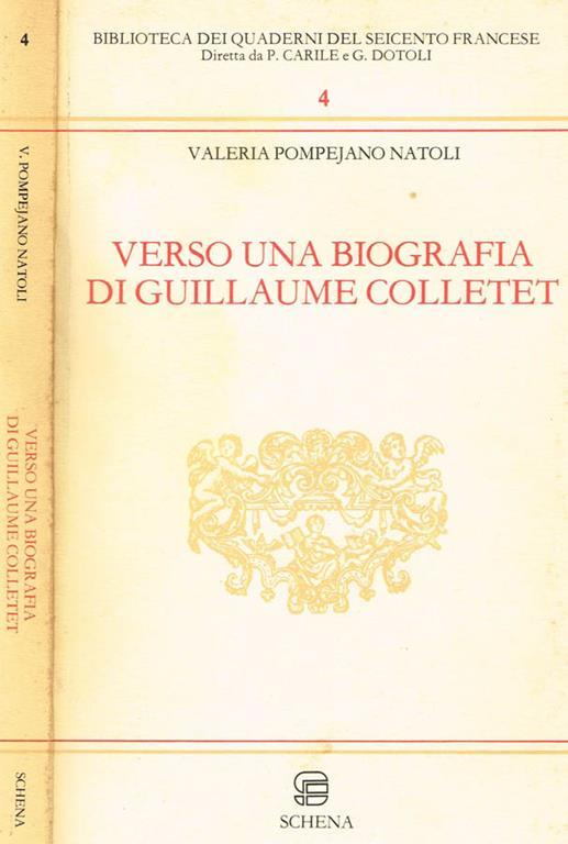 Verso Una Biografia Di Guillaume Colletet - Valeria Pompejano Natoli - copertina