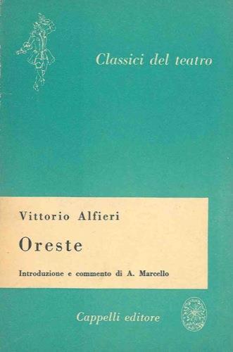 Oreste - Vittorio Alfieri - copertina