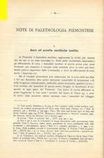Note di paletnologia piemontese. I. Asce ed accette neolitiche inedite. II. Spade preromane inedite. III. Ancora i neolitici di Villeneuve. IV. Tranchet di selce piromaca