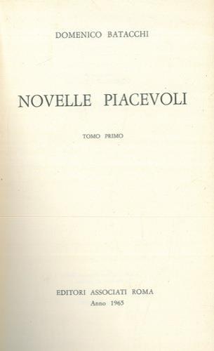 Novelle piacevoli - Domenico Batacchi - copertina