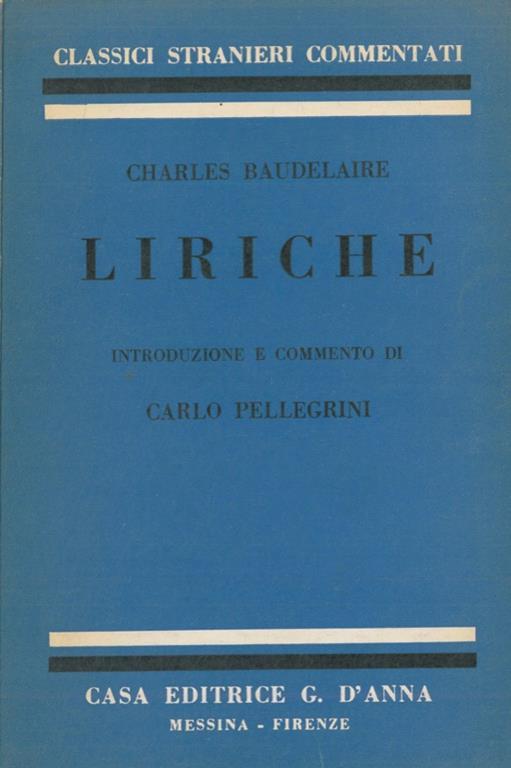 Liriche - Charles Baudelaire - copertina