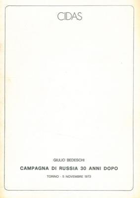 Campagna di Russia 30 anni dopo - Giulio Bedeschi - copertina