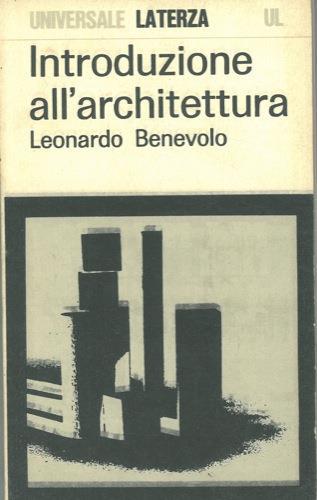 Introduzione all' architettura - Leonardo Benevolo - copertina