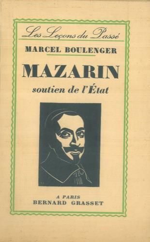 Mazarin soutien de l'etat - Marcel Boulenger - copertina