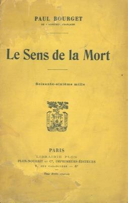 Le sens de la mort - Paul Bourget - copertina