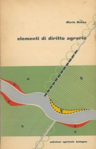 Elementi di diritto agrario - Marco Busca - copertina