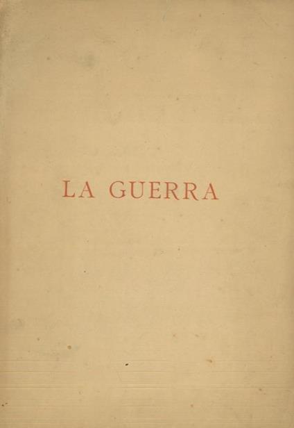 La guerra. Ode - Giosuè Carducci - copertina