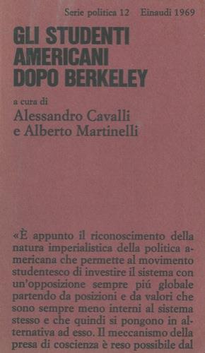 Gli studenti americani dopo Berkeley - Alessandro Cavalli - copertina
