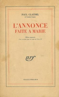 L' annonce faite a Marie - Paul Claudel - copertina
