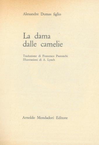 La dama delle camelie - Alexandre Dumas - copertina