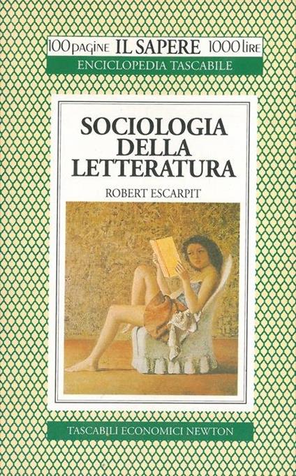 Sociologia della letteratura - Robert Escarpit - copertina