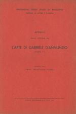 Appunti dalle lezioni su l'arte di Gabriele d'Annunzio tenute dal prof. Francesco Flora. Parte I. Parte II