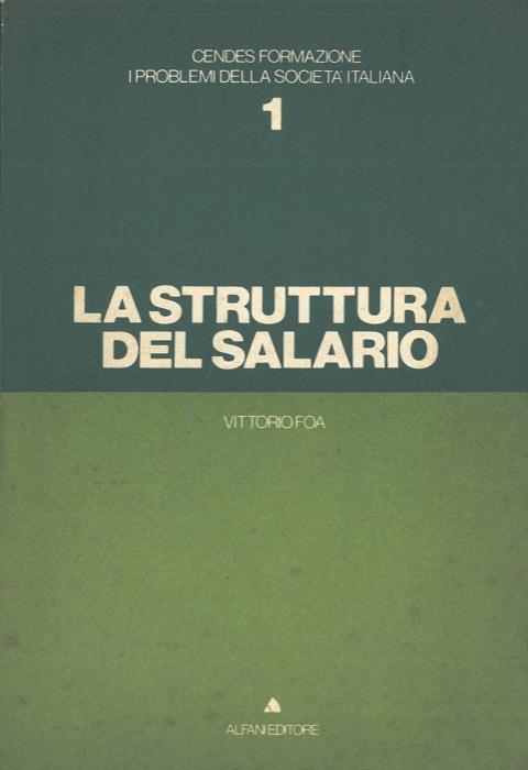 La struttura del salario - Vittorio Foa - copertina