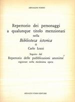 Repertorio dei personaggi a qualunque titolo menzionati nella Biblioteca istorica di C. Lozzi