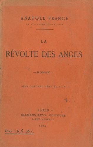 La révolte des anges - Anatole France - copertina