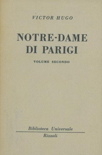 Notre Dame de Paris - Victor Hugo - copertina