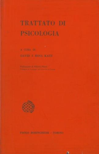 Trattato di psicologia - David Katz - copertina