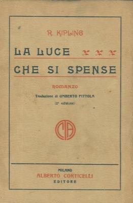 La luce che si spense - Rudyard Kipling - copertina