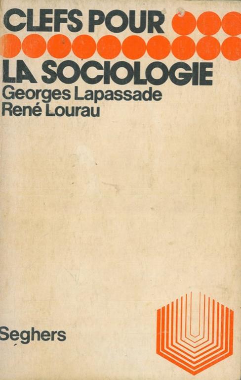 La Sociologie - Georges Lapassade - copertina