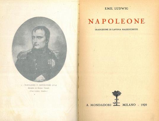 Napoleone - Emil Ludwig - copertina