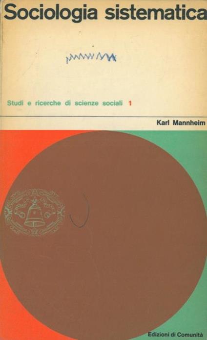 Sociologia sistematica - Karl Mannheim - copertina