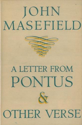 A letter from Pontus & other verse - John Masefield - copertina