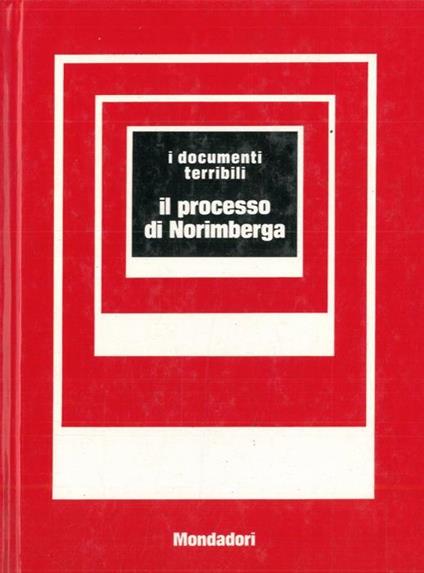 Il processo di Norimberga - Giuseppe Mayda - copertina