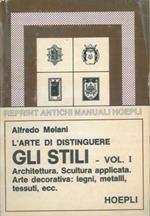 L' arte di distinguere gli stili. Vol. I. Architettura. Scultura applicata. Arte decorativa: legni, metalli, tessuti, ecc