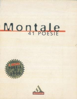41 poesie - Eugenio Montale - copertina