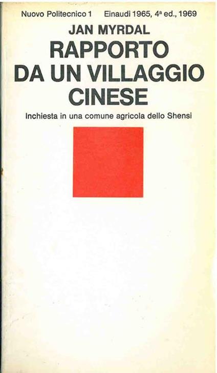 Rapporto da un villaggio cinese - Jan Myrdal - copertina