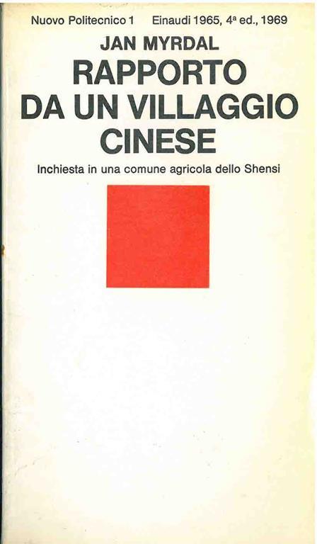 Rapporto da un villaggio cinese - Jan Myrdal - copertina