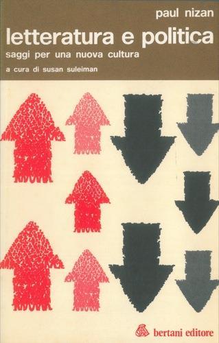 Letteratura e politica saggi per una nuova cultura - Paul Nizan - copertina