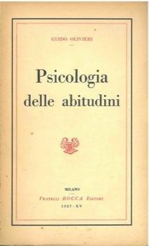 Psicologia della abitudini - Guido Olivieri - copertina