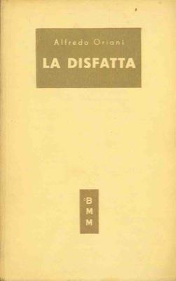 La disfatta - Alfredo Oriani - copertina