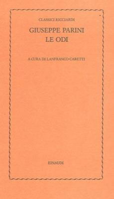 Le odi - Giuseppe Parini - copertina