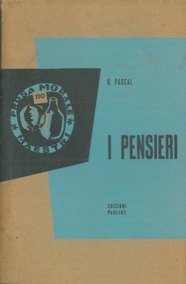 I pensieri - Blaise Pascal - copertina