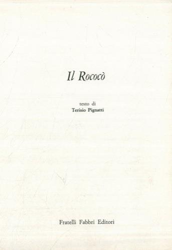 Il Rococò - Terisio Pignatti - copertina