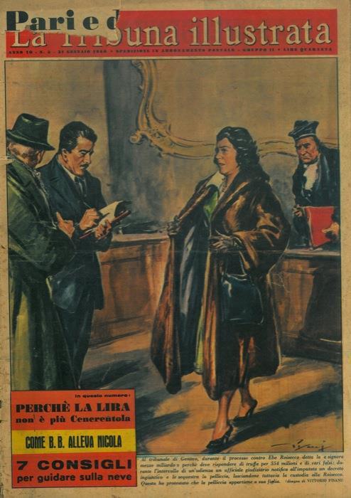 Un neonato in caserma. Il soldato Tiberio Passamonti di 22 anni che presta servizio militare a Peschiera (Verona), dopo una berve licenza trascorsa a Roma, rientrava in caserma portando in braccio un bimbo, il suo figlioletto di quarantanove giorni.. - Vittore Pisani - copertina
