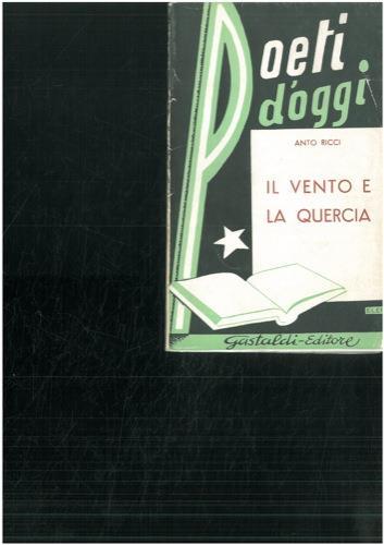 Il vento e la quercia - Antonello Ricci - copertina
