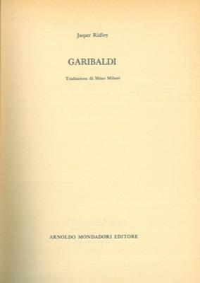 Garibaldi - Jasper Ridley - copertina