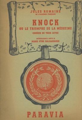 Knock ou le triomphe de la medecine - Jules Romains - copertina