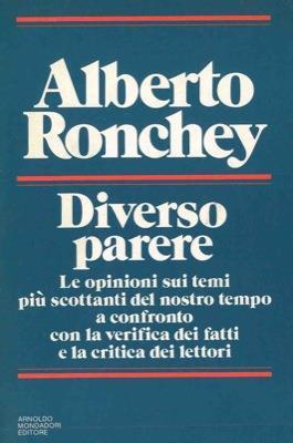 Diverso parere - Alberto Ronchey - copertina