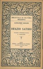 Orazio satiro. Saggio introduttivo e versione