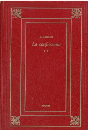 Le confessioni - Jean-Jacques Rousseau - copertina