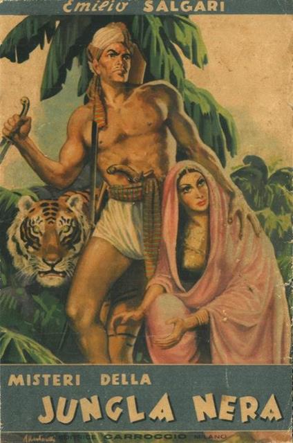 I misteri della jungla nera - Emilio Salgari - copertina