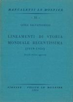 Lineamenti di storia mondiale recentissima (1919-1954)